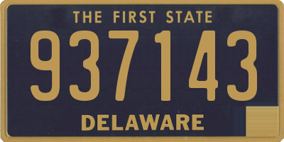 DE license plate 937143