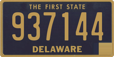 DE license plate 937144