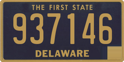 DE license plate 937146