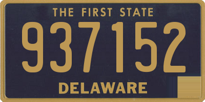 DE license plate 937152