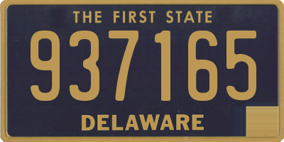 DE license plate 937165