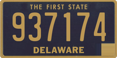 DE license plate 937174