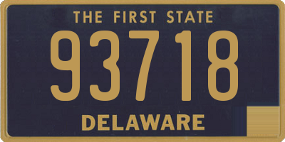 DE license plate 93718