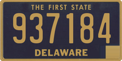 DE license plate 937184