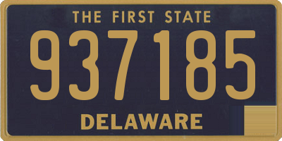 DE license plate 937185