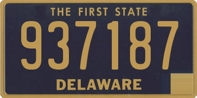 DE license plate 937187