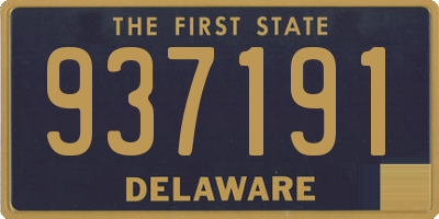DE license plate 937191