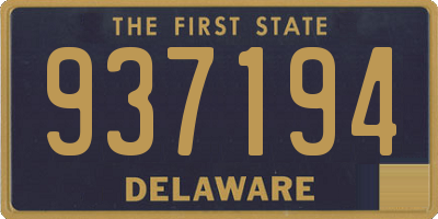 DE license plate 937194