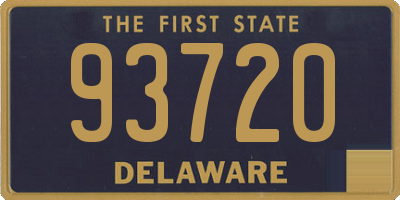 DE license plate 93720