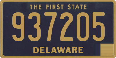DE license plate 937205