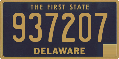 DE license plate 937207