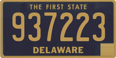 DE license plate 937223