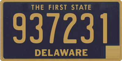 DE license plate 937231