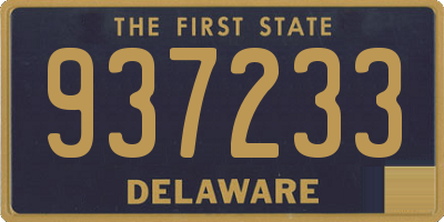 DE license plate 937233