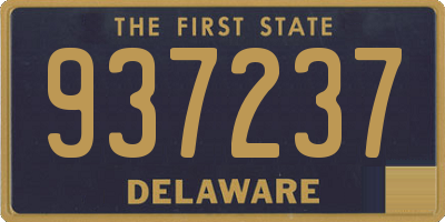 DE license plate 937237