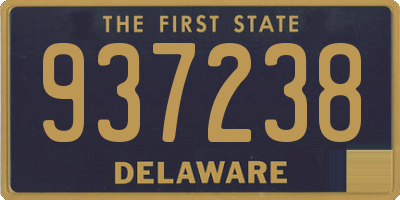 DE license plate 937238