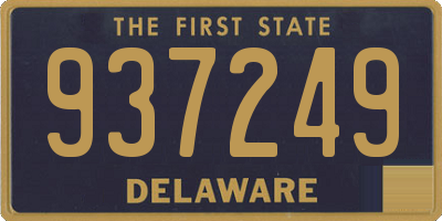 DE license plate 937249