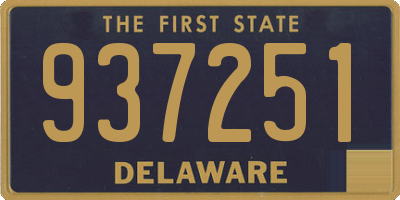 DE license plate 937251