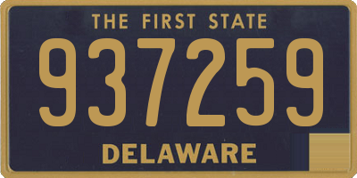 DE license plate 937259