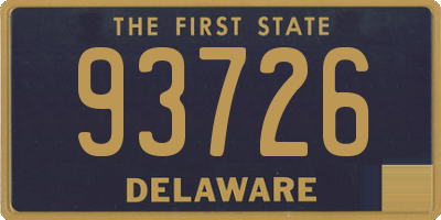 DE license plate 93726