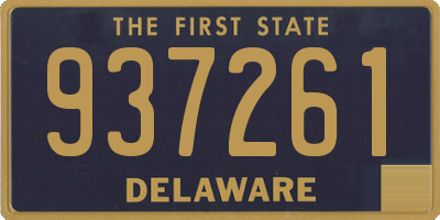 DE license plate 937261