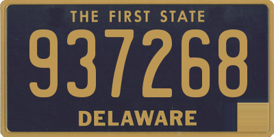 DE license plate 937268