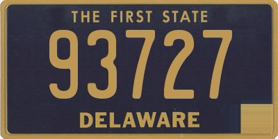 DE license plate 93727