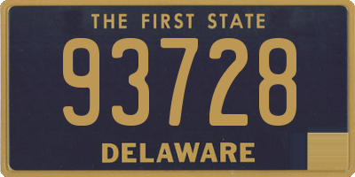 DE license plate 93728