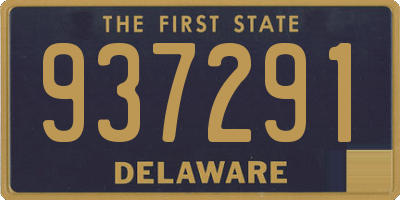DE license plate 937291