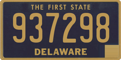 DE license plate 937298
