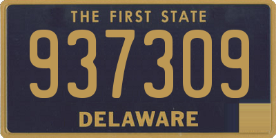 DE license plate 937309