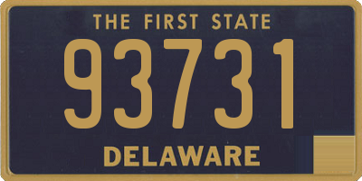 DE license plate 93731