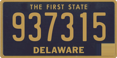 DE license plate 937315