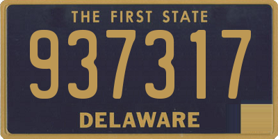 DE license plate 937317