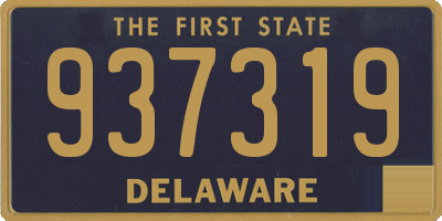 DE license plate 937319