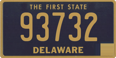 DE license plate 93732