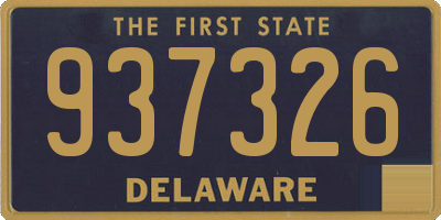 DE license plate 937326