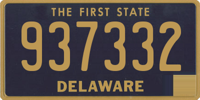 DE license plate 937332