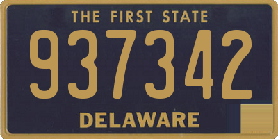 DE license plate 937342