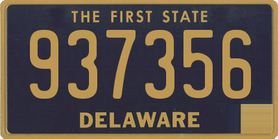 DE license plate 937356