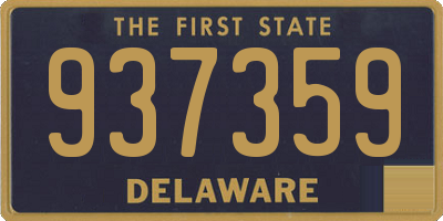 DE license plate 937359