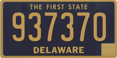 DE license plate 937370