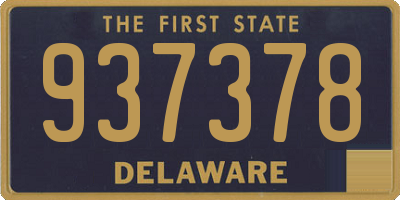DE license plate 937378