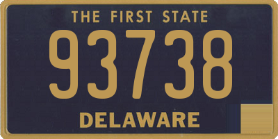 DE license plate 93738