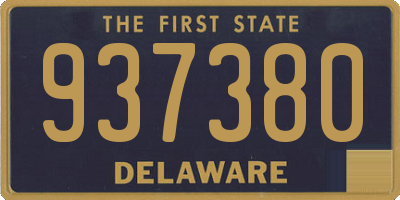 DE license plate 937380