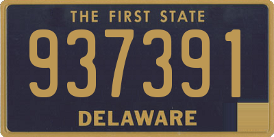 DE license plate 937391