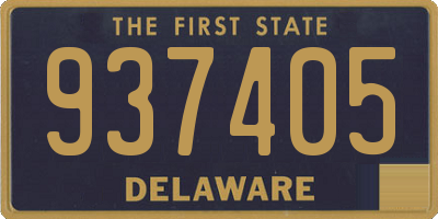 DE license plate 937405
