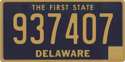 DE license plate 937407