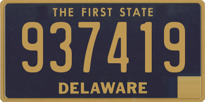 DE license plate 937419