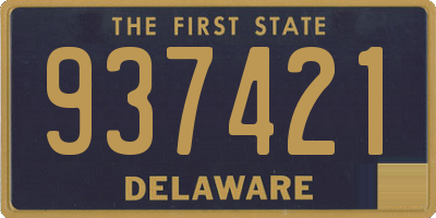 DE license plate 937421